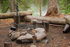 Site of forest camping in Finnish taiga 이미지 (119952536) - 게티이미지뱅크 Site of forest camping in Finnish taiga