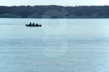 Fishing boat on lake 이미지 (177387305) - 게티이미지뱅크 Fishing boat on lake