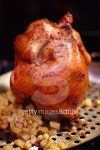 Golden brown beer can roasted chicken with potatoes 이미지 (147503541) - 게티이미지뱅크 Golden brown beer can roasted chicken... 