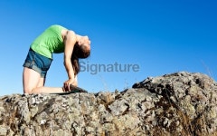 woman doing yoga - bridge pose 이미지 (171577015) - 게티이미지뱅크 woman doing yoga - bridge pose