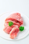 Fresh pork meat on a cutting board 이미지 (147783181) - 게티이미지뱅크 Fresh pork meat on a cutting board