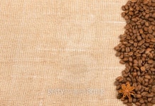grains of coffee and anise spilled on sacking 이미지 (140217142) - 게티이미지뱅크 grains of coffee and anise spilled on sacking
