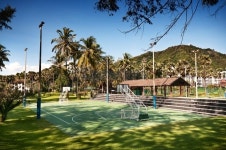 Environmental Outdoor Basketball Court 이미지 (175172649) - 게티이미지뱅크 Environmental Outdoor Basketball Court