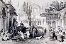 Sehzade Mosque and street market in Istanbul 이미지 (471397869) - 게티이미지뱅크 Sehzade Mosque and street market in Istanbul