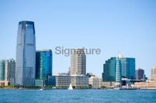 Jersey City skyline as seen from Lower Manhattan 이미지 (175263573) - 게티이미지뱅크 Jersey City skyline as seen from Lower... 