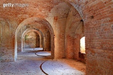 Arches of American Civil War Military Fort 이미지 (177245692) - 게티이미지뱅크 Arches of American Civil War Military Fort