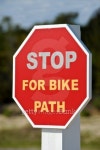 Stop For Bike Path 이미지 (178365611) - 게티이미지뱅크 Stop For Bike Path