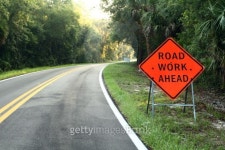 Dawn road work ahead 이미지 (149116926) - 게티이미지뱅크 Dawn road work ahead