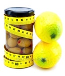 olive, lemons and measuring tape- healthy food 이미지... 게티이미지뱅크 olive, lemons and measuring tape- healthy food