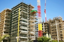 Construction site and crane 이미지 (156346333) - 게티이미지뱅크 Construction site and crane