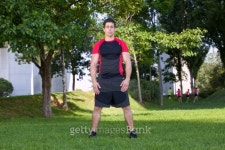 Athlete man at the park 이미지 (148342100) - 게티이미지뱅크 Athlete man at the park