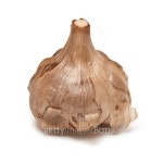 Smoked black garlic isolated on a white studio background. 이미지 (177043419) - 게티이미지뱅크 Smoked black garlic isolated... 