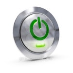 computer on off button over white 이미지 (158004963) - 게티이미지뱅크 computer on off button over white