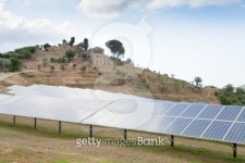 solar battery plant in country, Sicily 이미지 (137051179) - 게티이미지뱅크 solar battery plant in country, Sicily