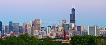 Chicago Skyline. 이미지 (177561129) - 게티이미지뱅크 Chicago Skyline.