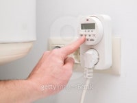 Timer to save energy for domestic purposes 이미지 (177231518) - 게티이미지뱅크 Timer to save energy for domestic purposes