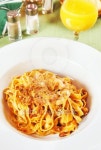 Bolognese pasta  in a plate 이미지 (164107473) - 게티이미지뱅크 Bolognese pasta  in a plate