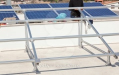 Support structure for solar panel 이미지 (453115167) - 게티이미지뱅크 Support structure for solar panel