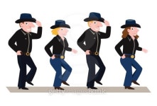 Line dance 이미지 (163932935) - 게티이미지뱅크 Line dance