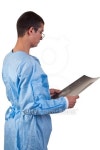 surgeon examining a medical x-ray - white background 이미지 (453105071) - 게티이미지뱅크 surgeon examining a medical x-ray... 