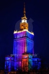 Palace of Culture and Science at night. Warsaw, Poland 이미지 (178620143) - 게티이미지뱅크 Palace of Culture and Science... 