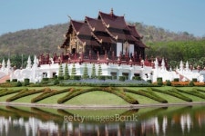 Thai style building in Royal flora Ratchaphruek, Chiang Mai 이미지 (183129330) - 게티이미지뱅크 Thai style building in Royal... 