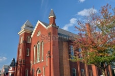 Red Church Building in Bellefonte 이미지 (459448383) - 게티이미지뱅크 Red Church Building in Bellefonte