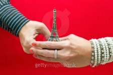 Hands holding a replica of the Eiffel Tower 이미지 (161836096) - 게티이미지뱅크 Hands holding a replica of the Eiffel Tower