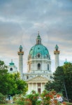 Karlskirche in Vienna, Austria at sunrise 이미지 (160435241) - 게티이미지뱅크 Karlskirche in Vienna, Austria at sunrise