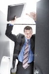 businessman working from the toilet 이미지 (161880772) - 게티이미지뱅크 businessman working from the toilet