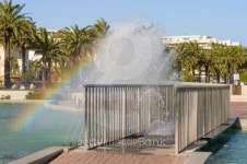 Fountain bridge with rainbow 이미지 (176278399) - 게티이미지뱅크 Fountain bridge with rainbow