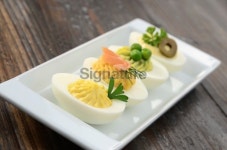 Gourmet Deviled Eggs 이미지 (187447792) - 게티이미지뱅크 Gourmet Deviled Eggs