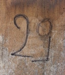 the number 29 twenty nine with marker on grungy wood 이미지... the number 29 twenty nine with marker on grungy wood