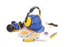 Various worker safety equipment or gear isolated 이미지 (186941082) - 게티이미지뱅크 Various worker safety equipment or gear... 