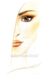 드로잉유메이크업(Drawing you) | Copper shades of women makeup in half drawn 이미지 (457824565) - 게티이미지뱅크 Copper shades of women makeup in half drawn