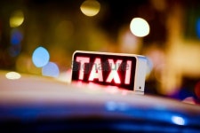 Taxi Sign in the evening 이미지 (174235169) - 게티이미지뱅크 Taxi Sign in the evening