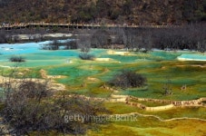 Golden Sand on Earth at Huanglong 이미지 (179058100) - 게티이미지뱅크 Golden Sand on Earth at Huanglong
