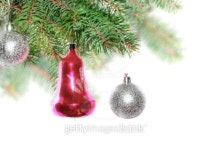 Christmas decoration-glass ball on fir branches. 이미지 (178759824) - 게티이미지뱅크 Christmas decoration-glass ball on fir... 
