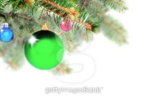 Christmas decoration-glass ball on fir branches. 이미지 (178747587) - 게티이미지뱅크 Christmas decoration-glass ball on fir... 