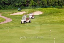 Perfect wavy ground with green grass on a golf field 이미지 (178171662) - 게티이미지뱅크 Perfect wavy ground with green grass... 