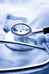 Stethoscope on white medical coat 이미지 (179211954) - 게티이미지뱅크 Stethoscope on white medical coat