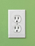 Electrical House Outlet 110- Green 이미지 (164107508) - 게티이미지뱅크 Electrical House Outlet 110- Green