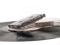vinyl record and cassette 이미지 (160376715) - 게티이미지뱅크 vinyl record and cassette