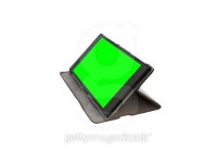 Tablet PC in leather folio cover case with chroma key 이미지... Tablet PC in leather folio cover case with chroma key