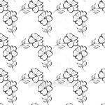 Seamless background with black watercolor flowers 이미지 (508577925) - 게티이미지뱅크 Seamless background with black... 