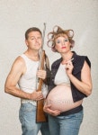Smoking Pregnant Female Hillbilly 이미지 (493280671) - 게티이미지뱅크 Smoking Pregnant Female Hillbilly