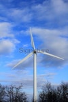 Wind turbine in landscape, an environmentally sustainable energy! 이미지 (466271609) - 게티이미지뱅크 Wind turbine in... 