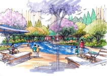 Landscape garden sketch series 29 이미지 (509048653) - 게티이미지뱅크 Landscape garden sketch series 29