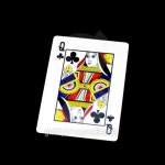 queen clover card isolated on black 이미지 (485017487) - 게티이미지뱅크 queen clover card isolated on black