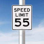 Speed Limit at 55 이미지 (468857529) - 게티이미지뱅크 Speed Limit at 55